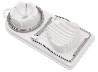 Eierschneider für hartgekochte Eier, 2-in-1, Edelstahl, 19,8 cm