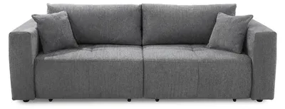 Produktbild von Bigsofa - Grau - Chenille - mit Bettkästen und Gästebettfunktion