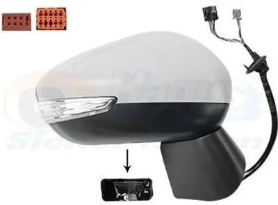 Immagine prodotto di VAN WEZEL 0949826 Specchietto esterno Specchietto laterale destro per CITROËN C3 Aircross II (2R, 2C) Convesso Riscaldato Primerizzato