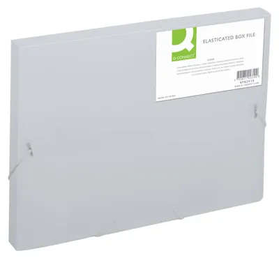 Produktbild von Q-Connect KF02310 Heftmappen und Sammelmappen Heftbox A4 transparent