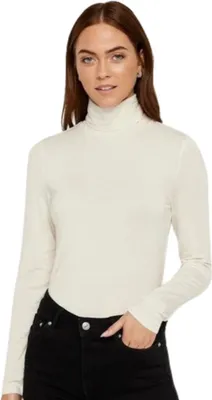 Produktbild von Vero Moda Damen Rollkragenpullover Mava Lulu cremefarben taillierte Bluse XS