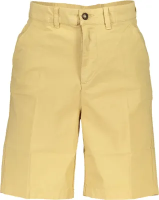 Produktbild von Herren Bermuda-Shorts Regular Fit Beige mit 4 Taschen und Logo