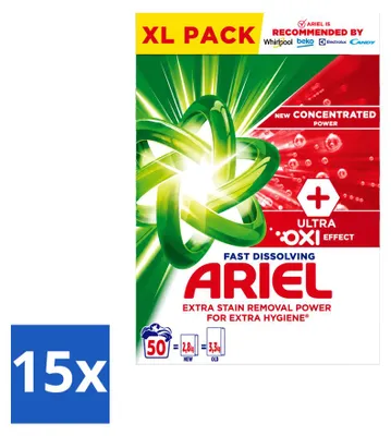 Produktbild von 15 x Ariel Oxi Vollwaschmittel - 2,8 kg - Vorteilspackung - 15 Stücke