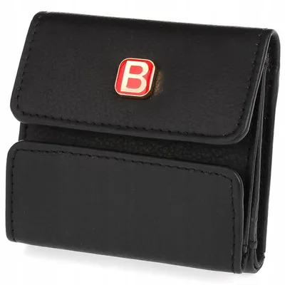 Image de Bellugio AU-133R-409 : Mini portefeuille en cuir noir, avec protection RFID