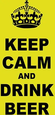 Produktbild von vianmo Holzschild 18x12 cm keep calm and drink beer