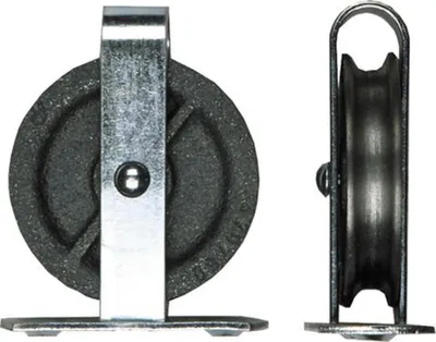 Obrázek produktu pro HBS-BETZ kolečko 496 drážka 6mm z šedé litiny s podélnou deskou a soustruženou drážkou - 63137