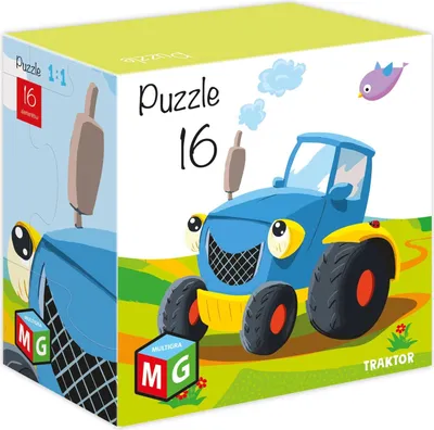 Zdjęcie produktu dla Puzzle dla Dzieci Traktor 16 Elementów Multigra