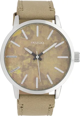 Produktbild von Oozoo Armbanduhr beige Leder Timepieces Damen-Herren Analog-Quarzuhr UOC10000