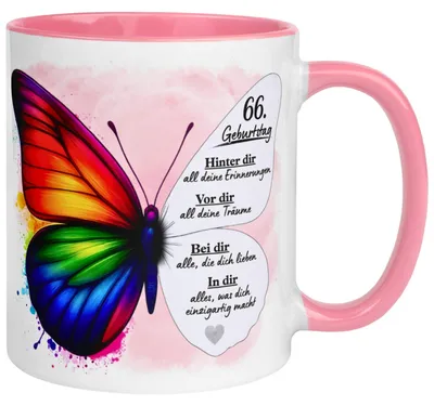 Produktbild von Tasse 66. Geburtstag Frau – „Weil du einzigartig bist“ – Geschenk zum Geburtstag Frauen