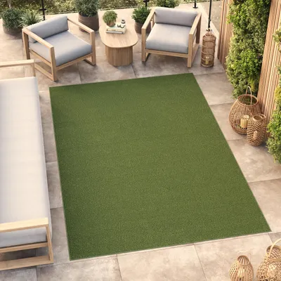 Immagine prodotto di Tappeto da esterno Tapiso MONO Modern Verde per interni/esterni ÖKO-TEX 180 x 250 cm