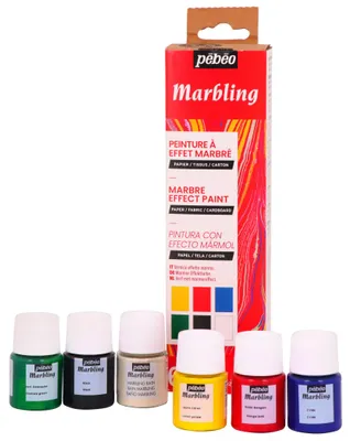 Zdjęcie produktu dla Pebeo Marbling zestaw farb do marmurkowania 6 x 20 ml