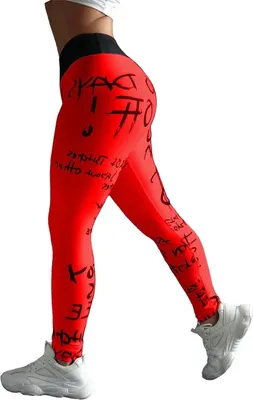 Produktbild von Modische IM-24876 Damenleggings in Rot - L KP24876