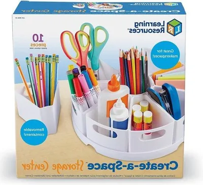 Produktbild von Famanu Aufbewahrungssystem Schrein Organizer 10-Teiliges Set - Praktische Weiße Aufbewahrung für Büro und Klassenzimmer