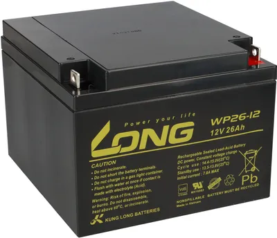 Produktbild von Kung Long WP26-12 12V 26Ah VdS Akku AGM GEL Blei Batterie