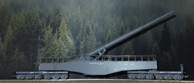 Produktbild von Rivarossi HR S 6642 H0 Eisenbahngeschütz K5 grau 919 206 DR EP II DC limitiert