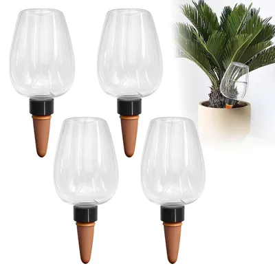 Bewässerungsbälle 4er-Set, 350 ml, automatische Pflanzenbewässerung