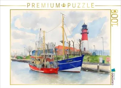 Produktbild von CALVENDO Puzzle Büsum | 1000 Teile Lege-Größe 64x48cm Foto-Puzzle für glückliche Stunden