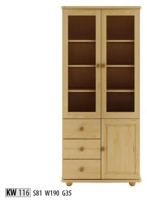 Immagine prodotto di Vetrina mobili soggiorno credenza vetrine in legno vetrine in vetro vetrinetta in vero legno massello