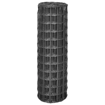 Produktbild von vidaXL Eurozaun Stahl 25 x 1,2 m Grau