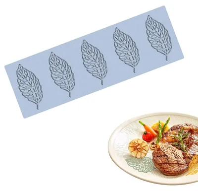 Produktbild von Silikonform Blätter 3D Fondant Kuchen Deko für Schokolade Gummis Desserts -40°C bis 230°C