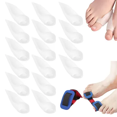 Productafbeelding van 16 Teenspreiders voor Corrigeren van Hallux Valgus - Herbruikbaar
