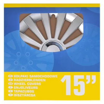 Obrázek produktu pro Sada krytů kol Meridian 15 palců 4 kusy ve vitrínce