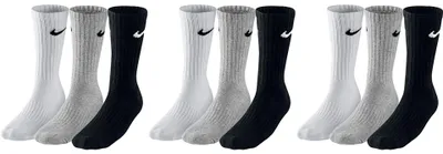 Produktbild von 9 Paar Nike Herren Damen Socken SX4508 - Farbe: Grau - Größe: 46-50