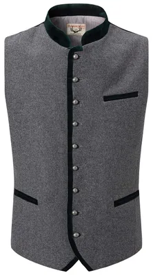 Productafbeelding van Stockerpoint heren traditionele vest Alonso, grijs, maat 58