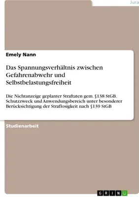 Produktbild von Das Spannungsverhältnis zwischen Gefahrenabwehr und Selbstbelastungsfreiheit