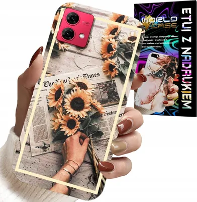 Immagine prodotto di Custodia per Motorola Edge 40 Neo - Motivo floreale Girasoli