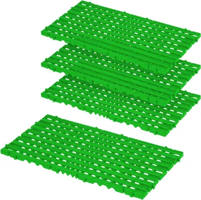 Produktbild von Bodenrost, grün, LxBxH 800 x 400 x 25 mm, 1,28 m², VE= 4 Stück