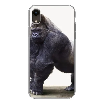 Produktbild von MuchoWow® Handyhülle Schutzhülle Hülle für iPhone XR Gorilla - Tiere - Jungen - Mädchen - Kinder Silikon Softcase Handy Hülle - Schutzdeckel