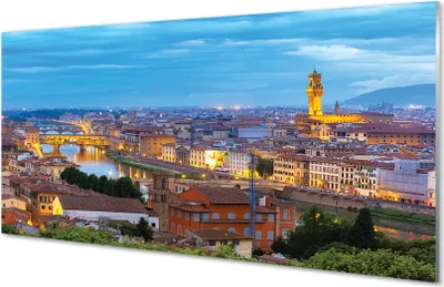 Produktbild von Glasbilder 140x70 Wandkunst Italien Sunset Panorama