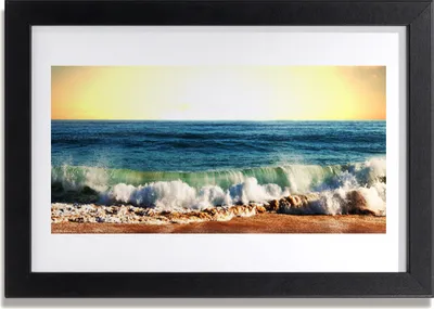 Produktbild von Bild 30x20 MDF-Rahmen Wandkunst Ocean Beach Landschaft