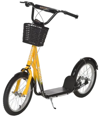 Produktbild von HOMCOM Kinder Roller Höhenverstellbar Tretroller mit groß Gummirädern, 2 Bremsen