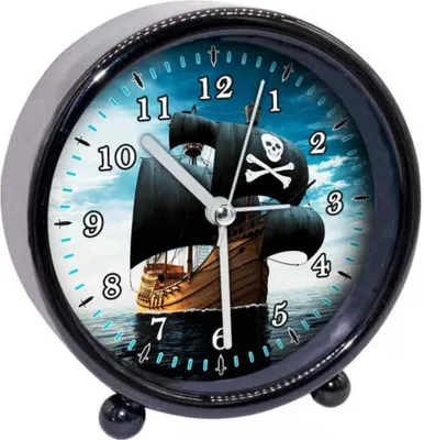 Produktbild von BB Klostermann Wecker Piratenschiff schwarz