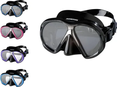 Produktbild von Atomic Aquatics SubFrame Maske, Farbe:schwarz, Silikonfarbe:schwarz