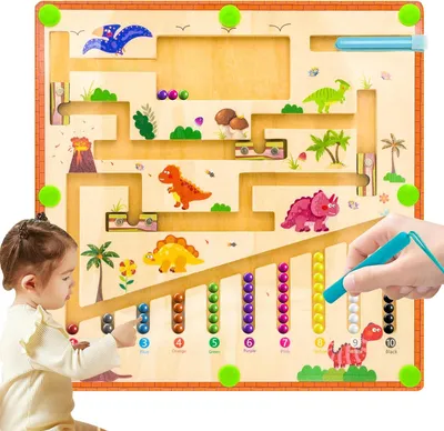 Image de Jouet pour enfants Tableau magnétique pour la motricité Montessori Pédagogique