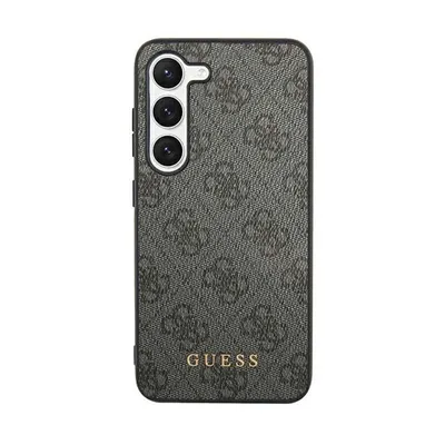 Productafbeelding van Guess 4G Metal Gold Logo hoesje voor de Samsung Galaxy S24 Ultra - Zwart