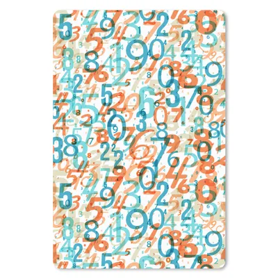 Produktbild von MuchoWow® Mauspad Mousepad Zahlen - Figuren - Muster 18x27 cm - Mousepads - Maus Mat - Pad - Mausunterlage