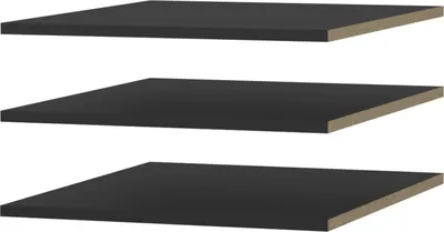 Produktbild von Set mit 3 Einlegeböden für Schrank Napoli 1D 50 Schwarz