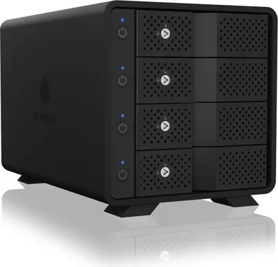 Produktbild von ICY BOX IB-3804-C31, HDD-Gehäuse, 3.5", SATA, Serial ATA II, Serial ATA III, 10 Gbit/s, Hot-Swap, Schwarz