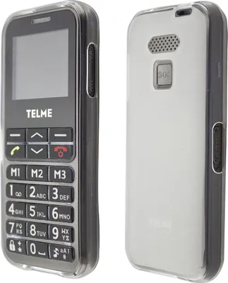Produktbild von caseroxx Schutz-Hülle TPU-Hülle kompatibel mit Telme C150 / C151, Gummi Handy Tasche weiß-transparent