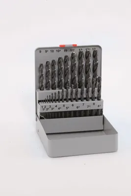 Produktbild von Alpen HSS Spiralbohrer 25-tlg Kreuzanschliff AC kurz Bohrer Durchmesser 1-13 x 0,5 mm