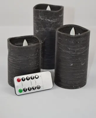 Produktbild von LED Kerzenset anthrazit meliert