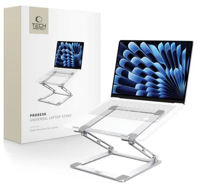Zdjęcie produktu dla Tech-Protect Uls400 Prodesk Universal Laptop Stand Silver