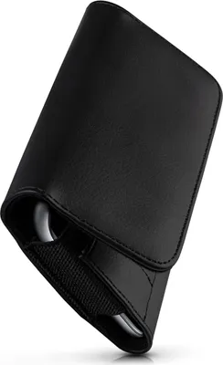 Produktbild von moex® Handy Quertasche kompatibel mit Samsung Galaxy S8 Plus - Hülle mit Gürtelclip, Schwarz