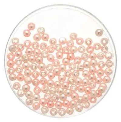 Produktbild von Glorex Wachs Perlen 6 mm 60 Stück, hellrosa
