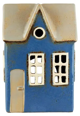 Produktbild von Haus für Teelicht Nyhavn rundes Dachfenster B: 8 H: 17 L: 11,5