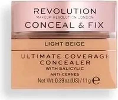 Produktbild von Revolution - Concealer - Conceal & Fix Ultimate Coverage Concealer - Light Beige